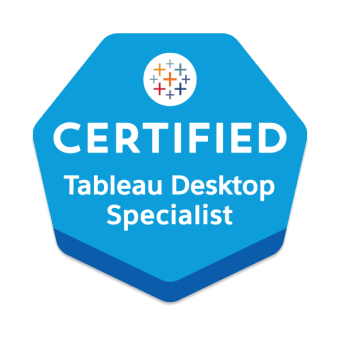 Tableau desktop specialist badge